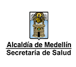 En la imagen se puede observar el logo de la secretaría de salud de medellín